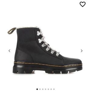 new Dr. Martens COMBS FLEECE COMBAT BOOTS